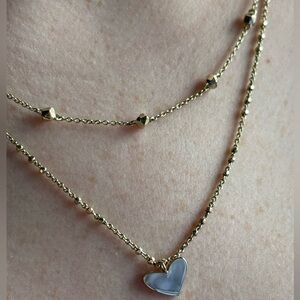 Perfect gift!🎁Kendra Scott gold double strand necklace, adjustable,with bag!✨